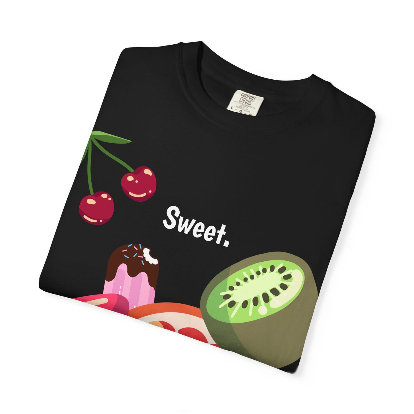 Sweet Summer Fruit Graphic Tee, Casual T-shirt, Unisex Summer Wear, Colorful Fruit Shirt, Beach Vibes Top, Gift for Fruit Lovers
