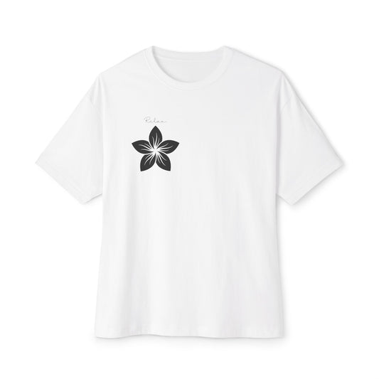 Oversized Floral Boxy Tee, Casual Tee, Unisex T-Shirt, Comfortable Everyday Wear, Floral Graphic Tee, Gift for All Occasions